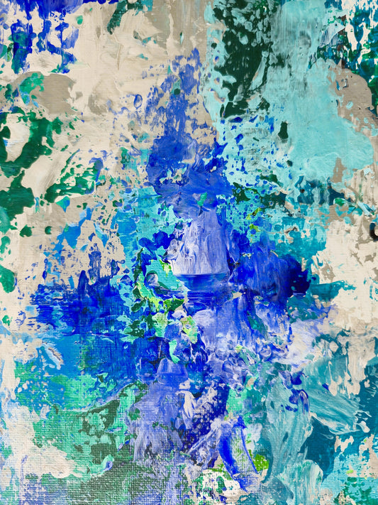 Abstrakt maleri 10 - 30x30 cm