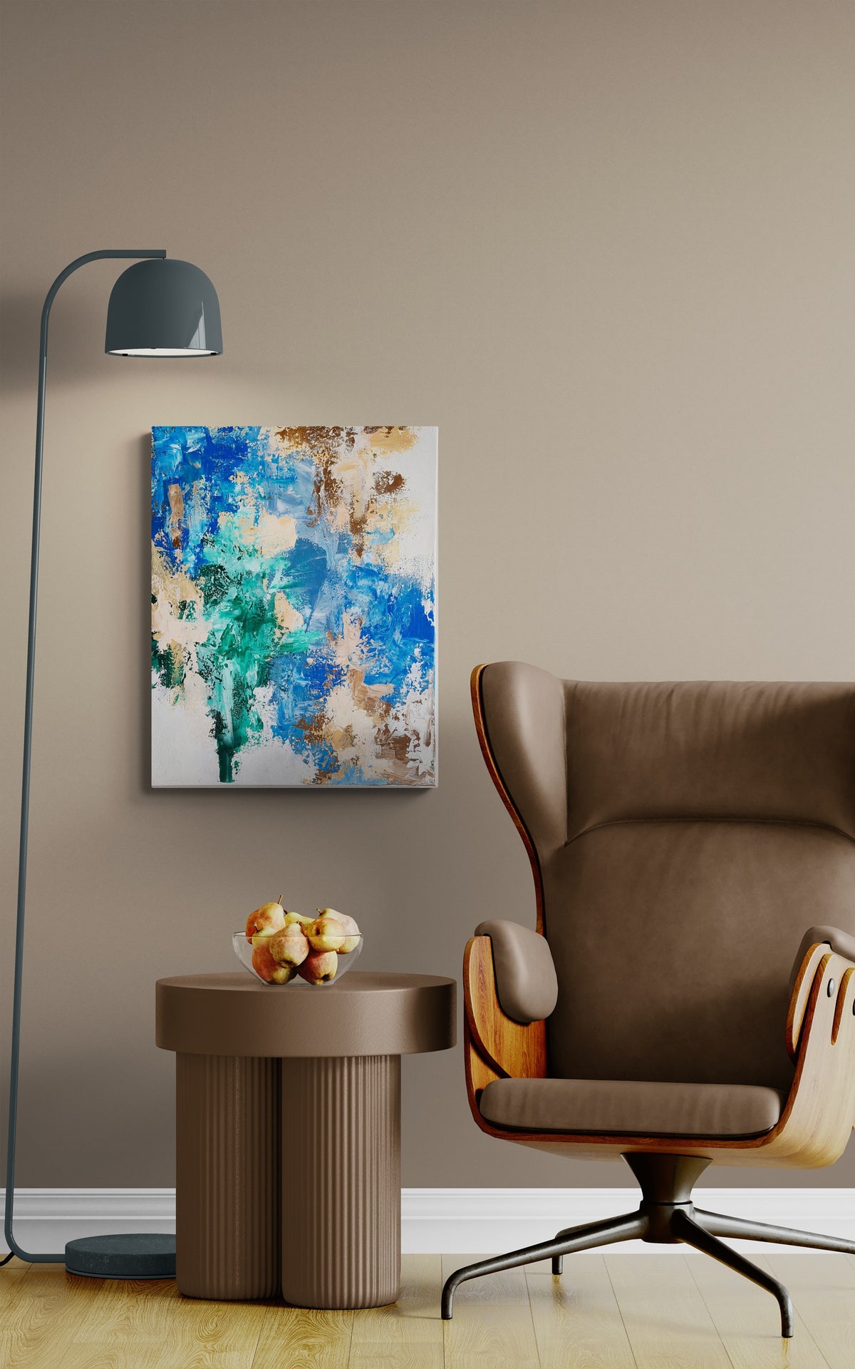 Abstrakt maleri 6 - 40x50cm