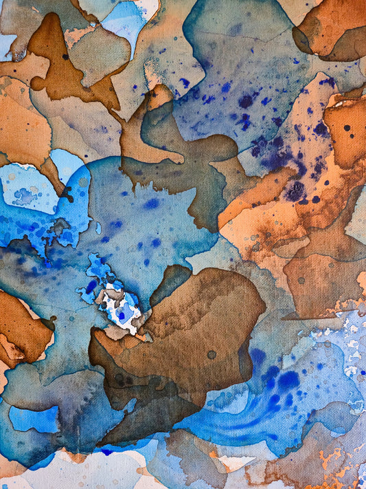Abstrakt maleri 9 - 40x40cm