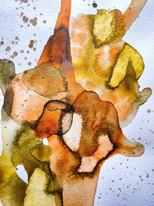 Abstrakt papirværk 1 - 21x30 cm (A4)