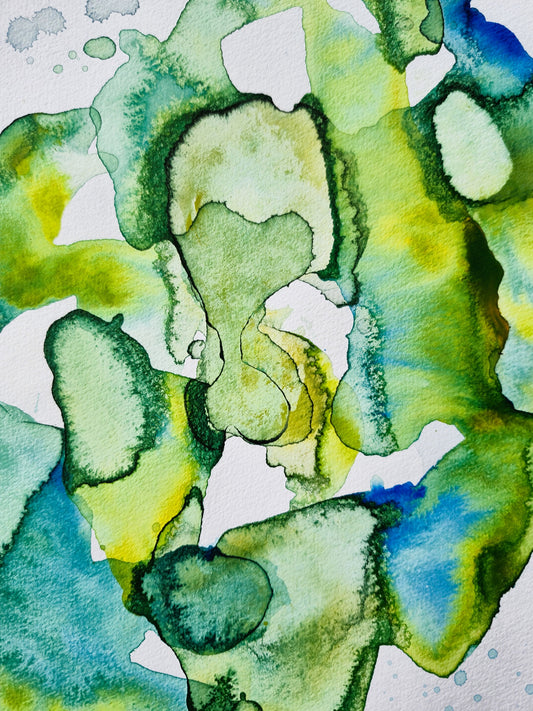 Abstrakt papirværk 2 - 21x30 cm (A4)
