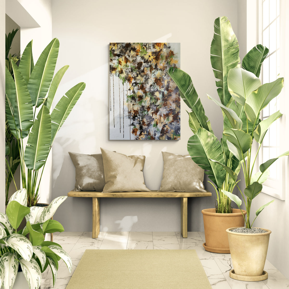 Abstrakt maleri 11 - 60x80 cm