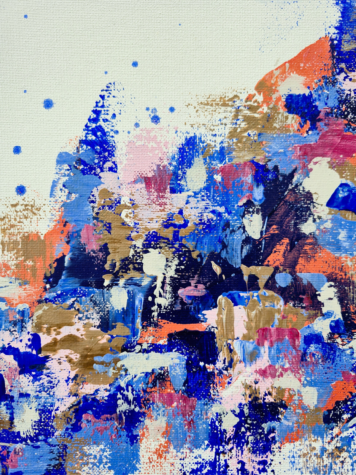 Abstrakt maleri 4 - 30x30 cm