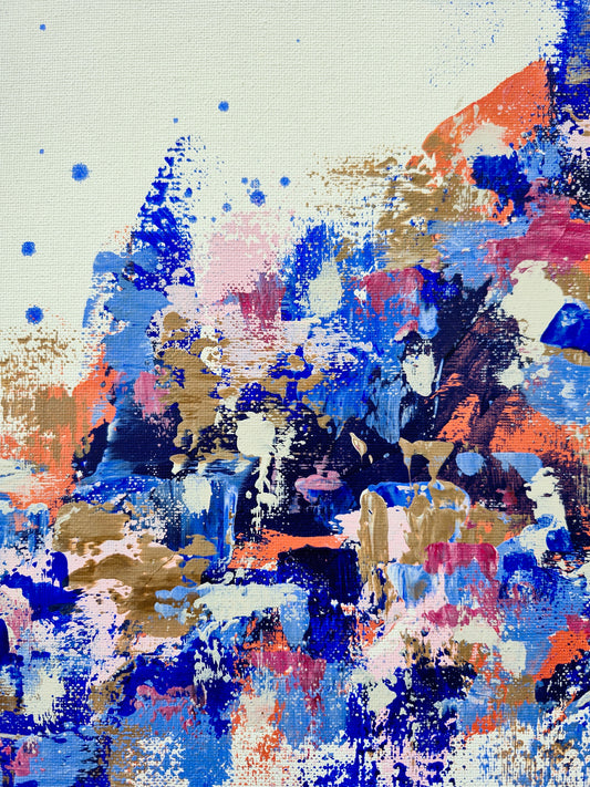 Abstrakt maleri 4 - 30x30 cm