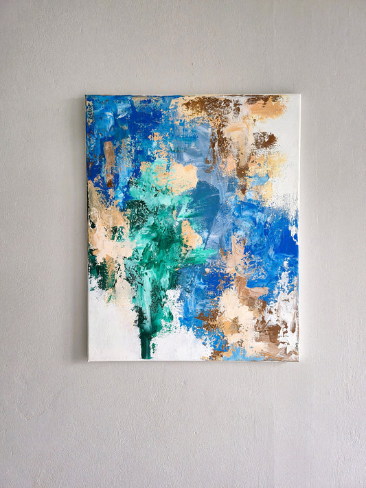Abstrakt maleri 6 - 40x50cm