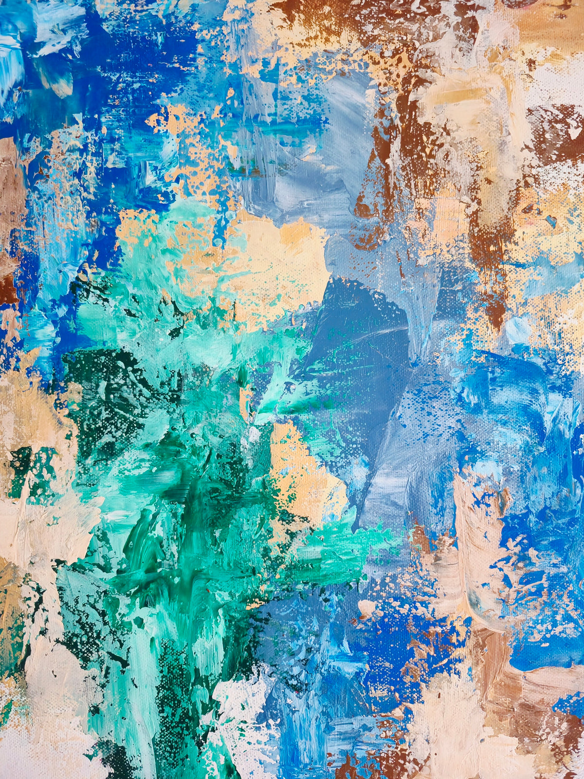 Abstrakt maleri 6 - 40x50cm