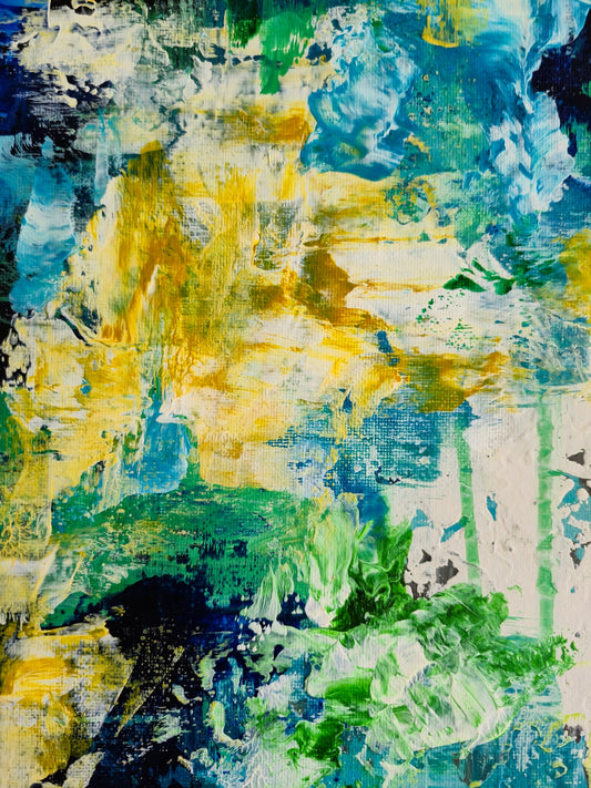 Abstrakt maleri 7 - 30x30 cm