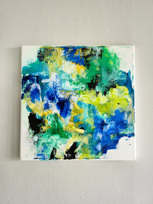 Abstrakt maleri 8 - 30x30 cm