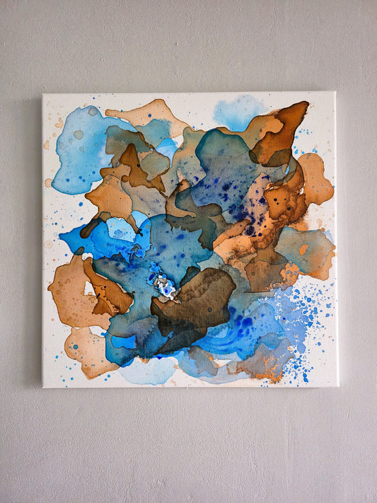 Abstrakt maleri 9 - 40x40cm
