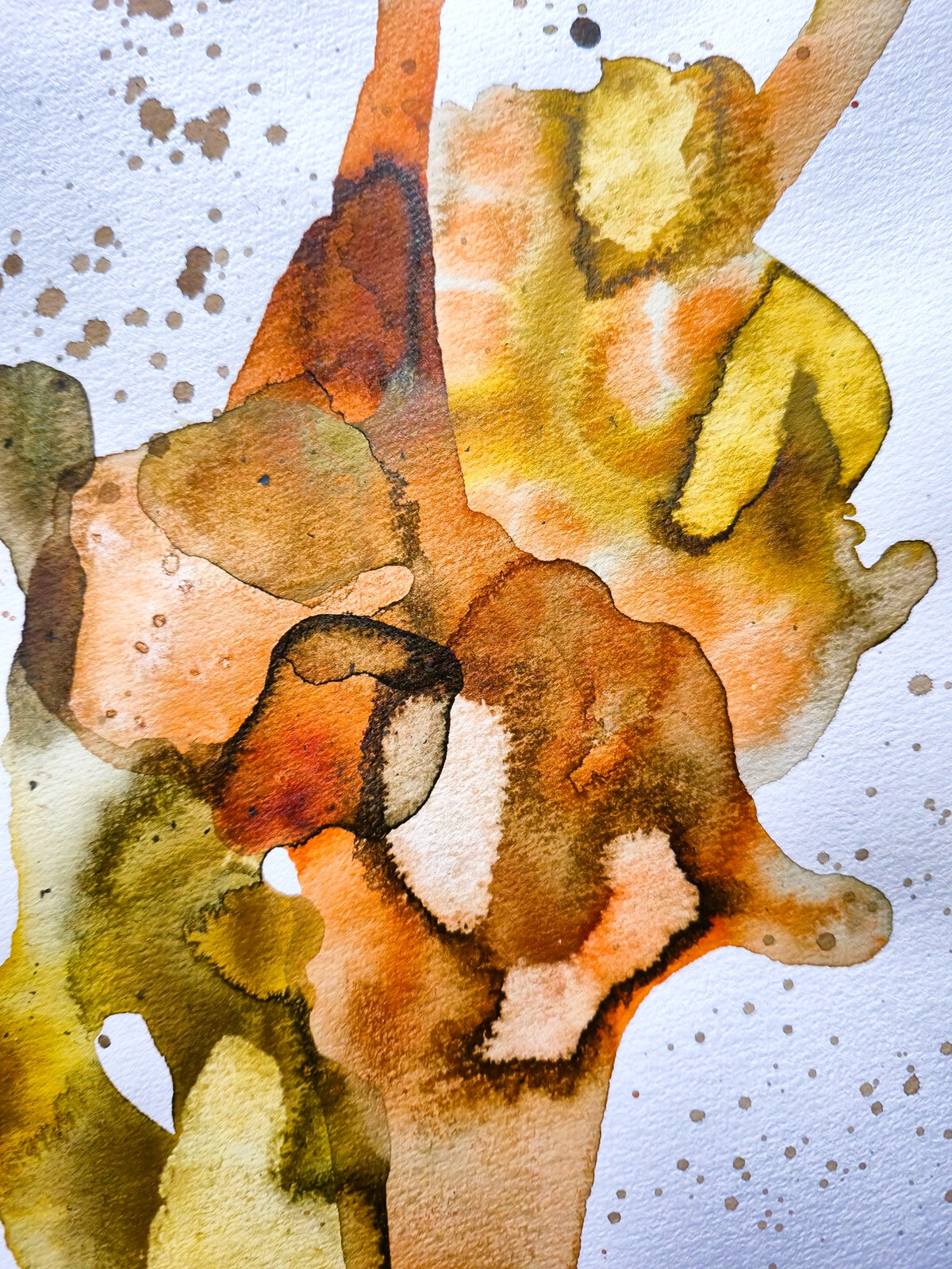 Abstrakt papirværk 1 - 21x30 cm (A4)