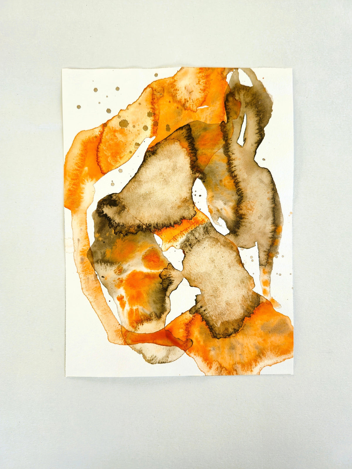 Abstrakt papirværk 5 - 18x24 cm