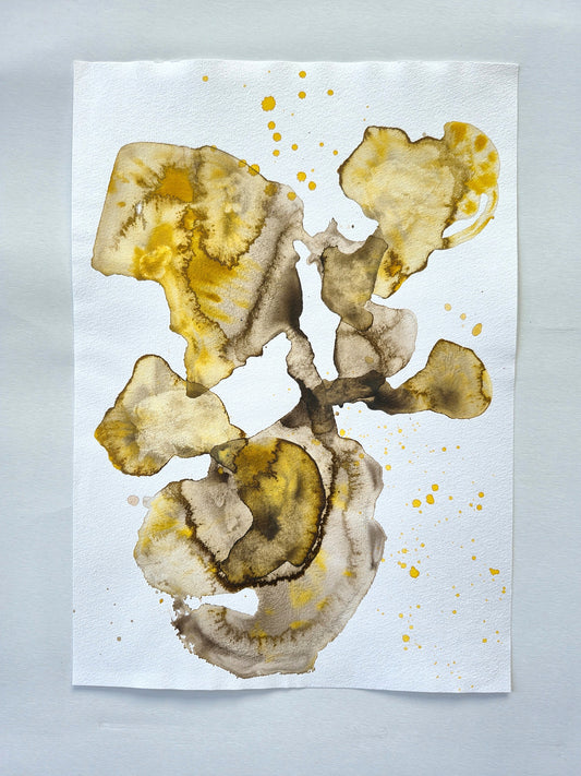 Abstrakt papirværk 3 - 21x30 cm (A4)