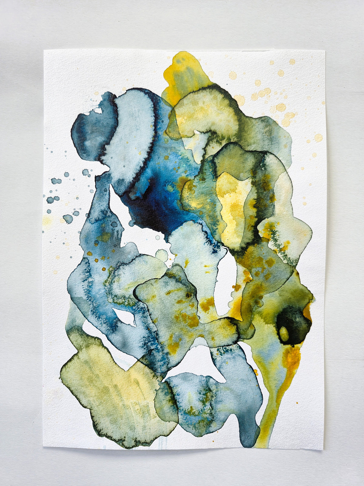 Abstrakt papirværk 4 - 21x30 cm (A4)